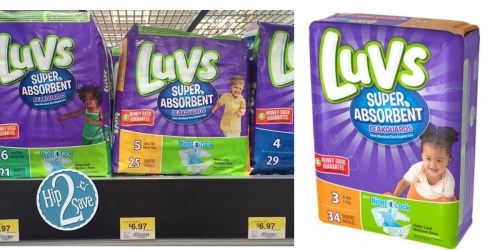 Luvs Jumbo Pack Diapers $3 at Walmart or Target