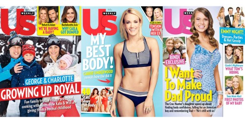 Score 90% Off Us Weekly Magazine Subscription (= Only 38¢ Per Issue Shipped!)