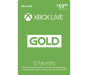 Xbox Live Gold card