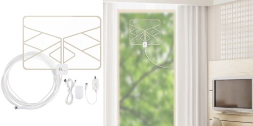 Amazon: HDTV Antenna w/ 50 Mile Range Only $16.99 – Get All Local Channels for FREE