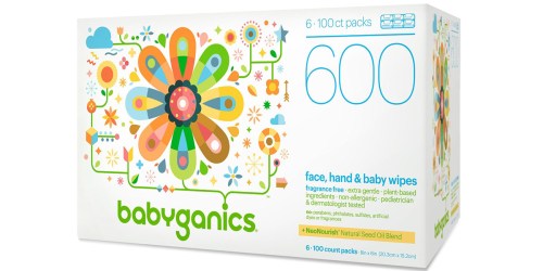 Amazon Prime: Six Babyganics Wipes 100-Count Packs Only $13.64 Shipped (Just $2.27 Each)