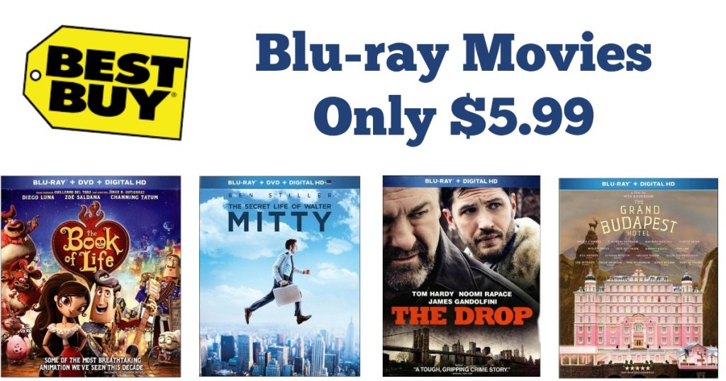 Best Buy Blu Ray Movies As Low As 599 Regularly Up To 2799
