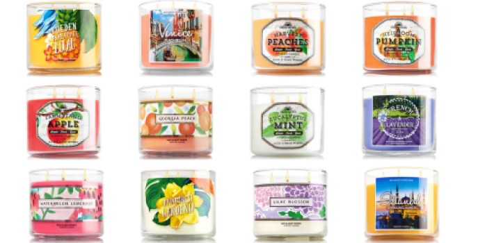 Bath & Body Works: 3-Wick Candles Only $10.25 Each Shipped (Regularly $22.50)