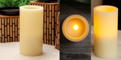Amazon: Flameless Pillar LED Candle Light with Timer Only $11 (Regularly $25)