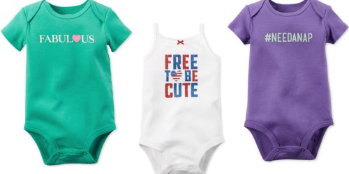 Macy’s: Up to 80% Off Baby and Kids’ Apparel = Carter’s Bodysuits Only $3.99 + More