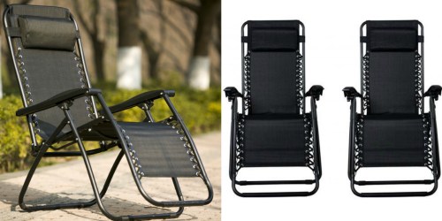 Rakuten.com: Set of TWO Zero Gravity Outdoor Patio Chairs Only $54.99 Shipped (Just $27.50 Each)