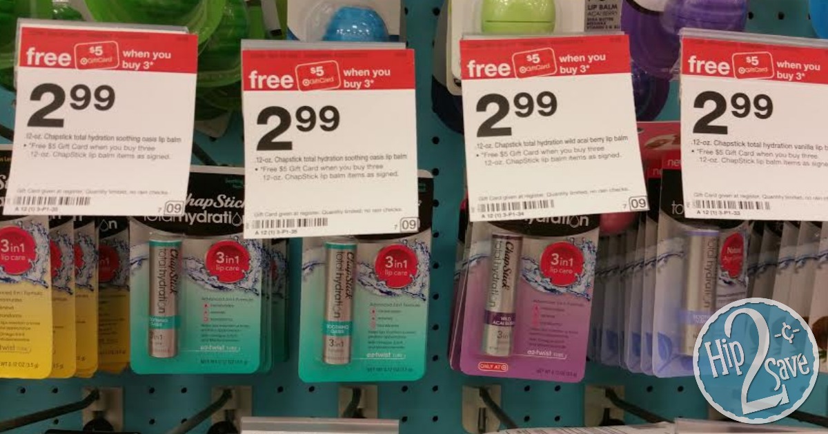 Target ChapStick Total Hydration Lip Balm Only 82¢