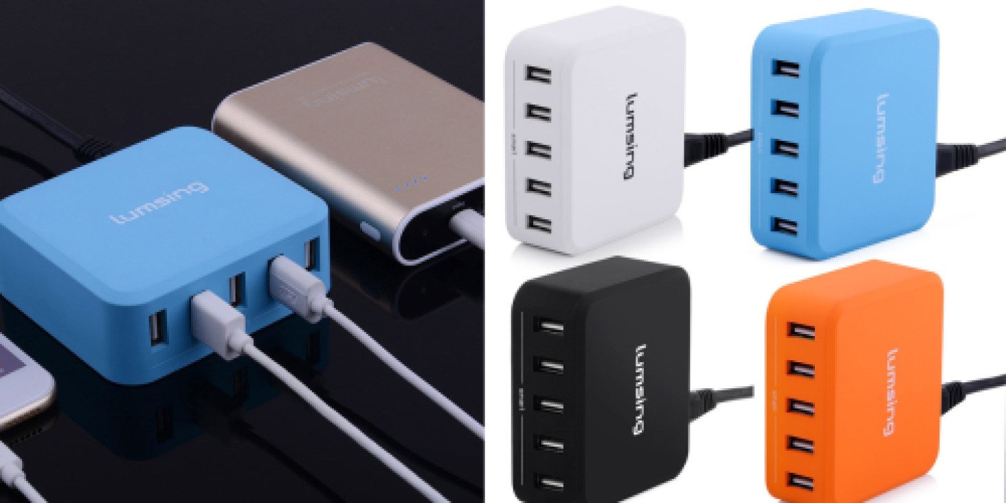 Amazon: Lumsing 5-Port USB Desktop Charger ONLY $5.99 (Regularly $23.99)