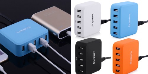 Amazon: Lumsing 5-Port USB Desktop Charger ONLY $8.99 (Regularly $23.99)