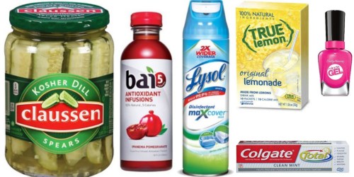 Top Coupons to Print Now (Claussen Pickles, Bai, Lysol, Colgate & More)