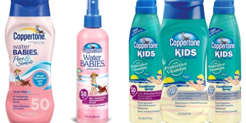 New $3/2 Coppertone Sunscreen Coupon = WaterBabies Sunscreen Only $3.99 at Target