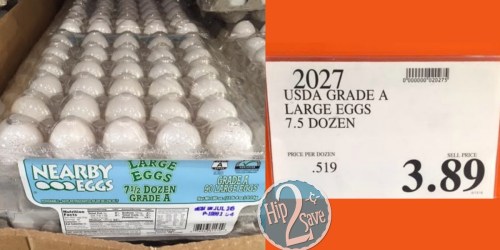 Costco Reader Find: 7 1/2 Dozen Large Eggs Only $3.89 (Just 52¢ Per Dozen)