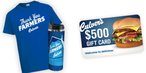 Culver’s Sweepstakes: Enter to Win a Thank You Farmers T-Shirt or Mug (260 Winners)