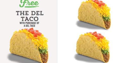Del Taco: Buy 1 Taco Get 1 Free Coupon