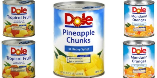 *Rare* $0.75/2 ANY Dole Canned Fruit Coupon