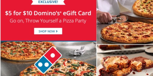 Groupon: $10 Domino’s Pizza eGift Card Only $5 (Available for Select Email Subscribers Only)