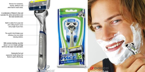 DorcoUSA: Pace 6 Plus Razor System Only $2.99 Shipped (Includes 1 Handle AND 2 Cartridges)
