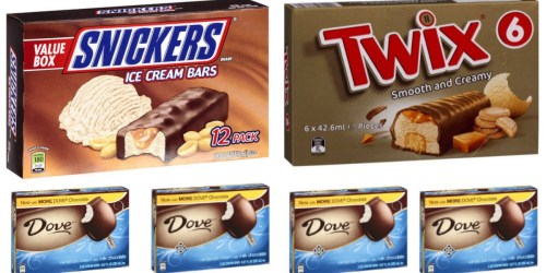 New $1/1 Mars or Dovebar Ice Cream Multi-Packs Coupon