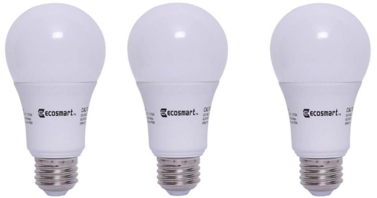 Home Depot: EcoSmart LED Light Bulbs Only $1.66 Each (Best Price