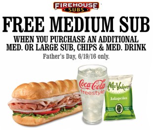 Firehouse subs father's day