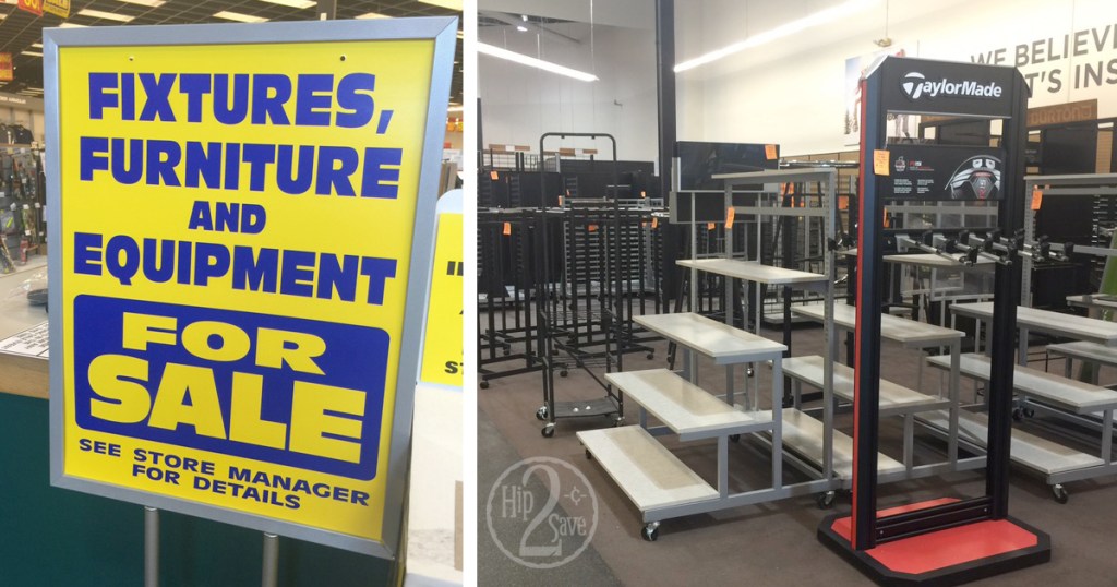 Sports Authority Store Closing Liquidation Sale On Furniture