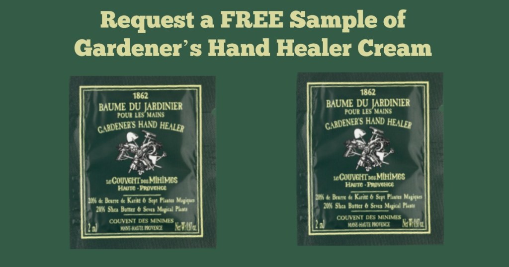FREE Gardener’s Hand Healer Cream Sample