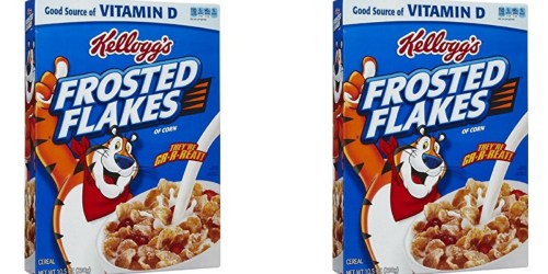 New $1/2 Kellogg’s Frosted Flakes Cereal Coupon = Frosted Flakes as Low as $1.24 at Walgreens