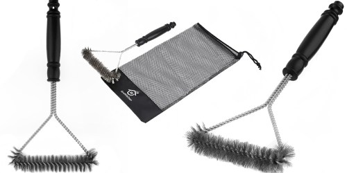Amazon: Stainless Steel 12″ BBQ Grill Brush with Carrying Bag Only $6.88 (Reg. $12.88) & More