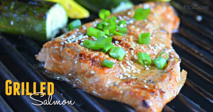 Grilled Salmon Marinade Hip2Save.com