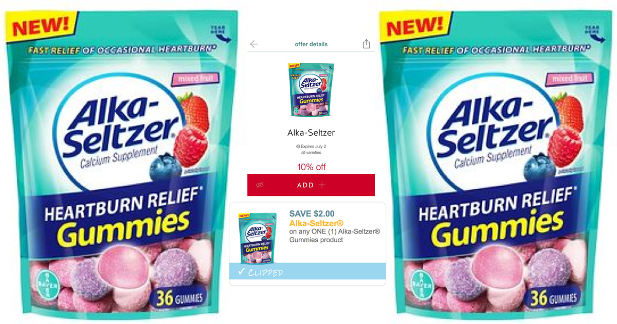 *NEW* 2/1 AlkaSeltzer Gummies Coupon = Only 2.49 at Target