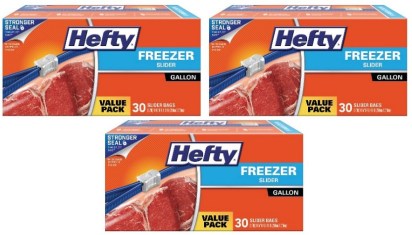 Hefty freezer bags