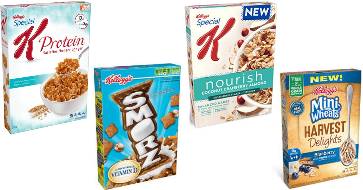 4 NEW Kellogg's Cereal Coupons = Nice Deals On Special K Protein Cereal ...