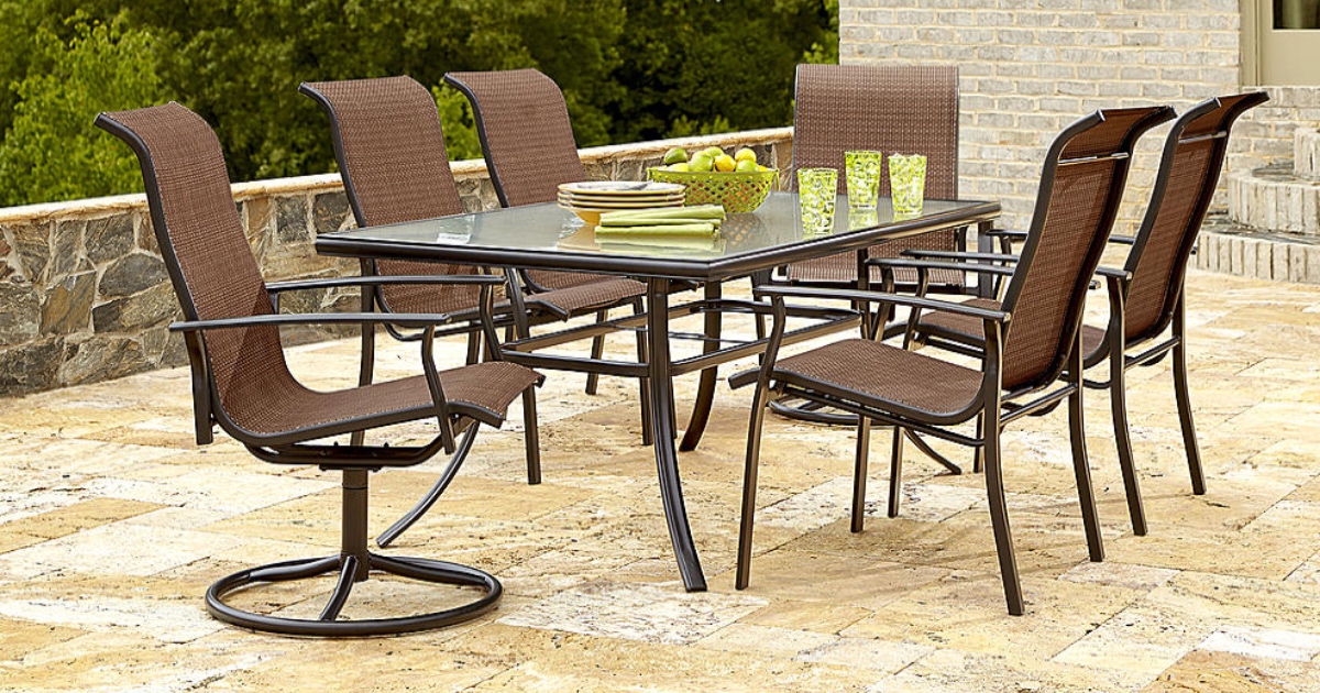 kmart 7 piece outdoor dining set