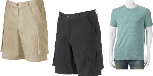 Kohl’s: $10 off $40 Men’s Purchase + 15% Off Purchase = Men’s Cargo Shorts Only $9.97