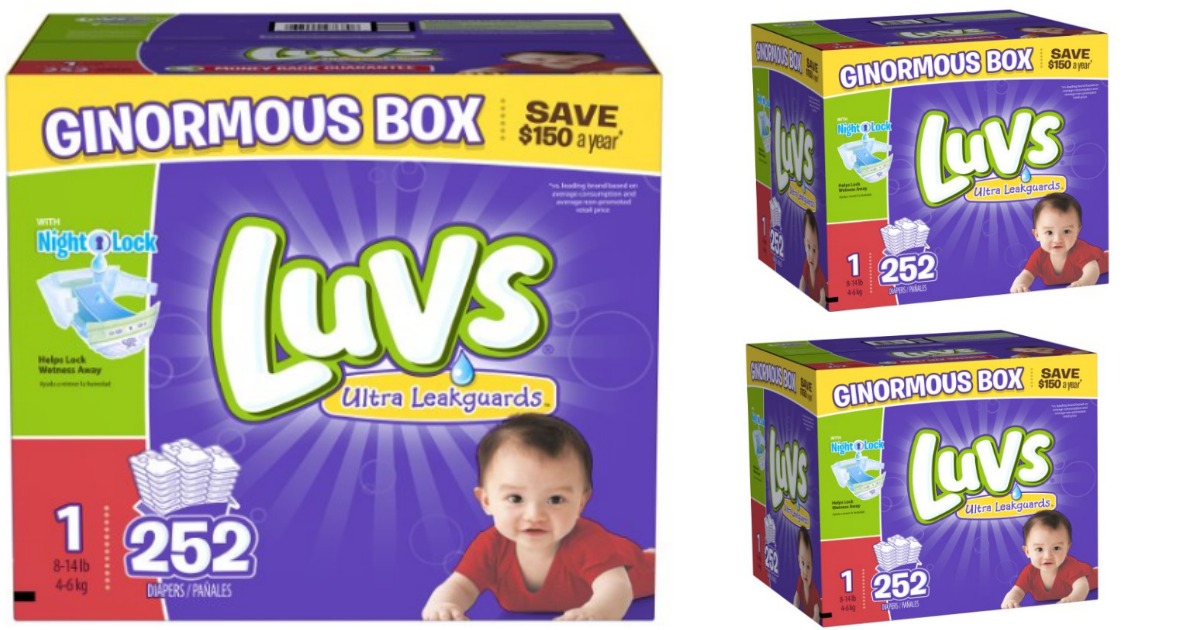 Amazon Family Luvs Diapers Only 9¢ Per Diaper Shipped + Nice Deal On