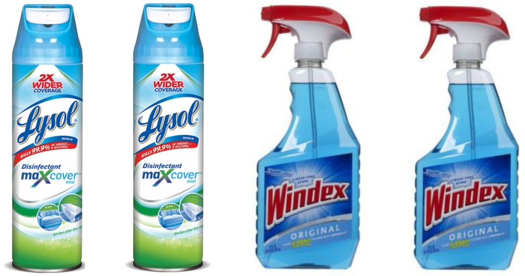 Lysol and windex