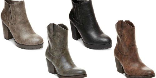 Macy’s: Women’s Footwear Up to 50% Off = Madden Girl Booties As Low As $7.94 (Reg. $69)