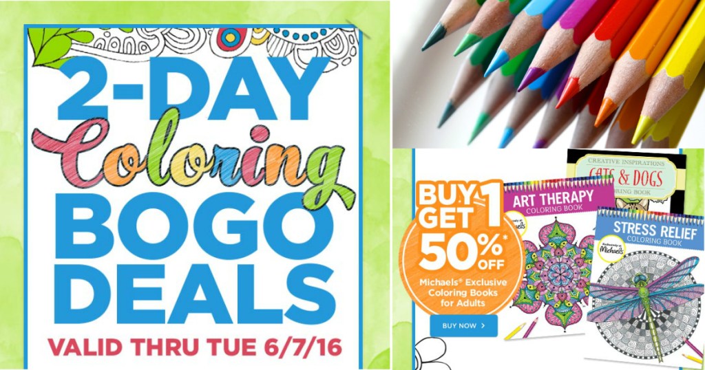 Download Michaels Buy One Get One 50 Off Adult Coloring Books 2 Days Only Hip2save