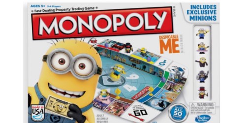 Monopoly Game Despicable Me Edition Only $13.44 (Regularly $19.99)