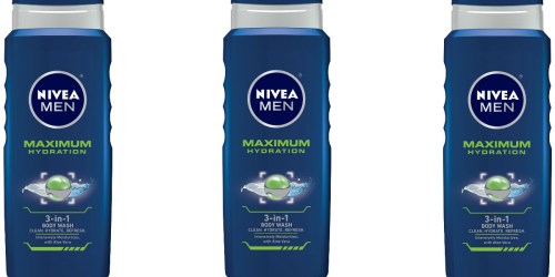 Amazon: NIVEA MEN Maximum Hydration 3-in-1 Body Wash (Pack of 3) Only $8.04 Shipped