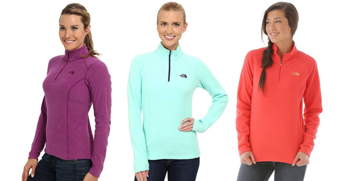 north face 1 4 zip pullover women's