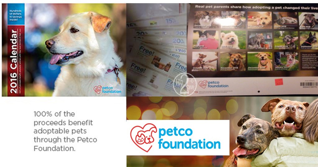 Petco 2016 Petco Foundation Coupon & Savings Calendar Possibly Only 3