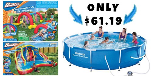 Kohl’s: Nice Savings on Water Slides & Pools = Bestway 12-ft. Steel Pro Frame Pool Only $61