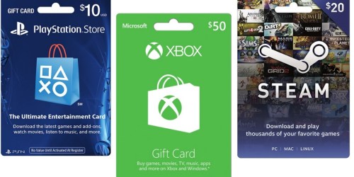 Best Buy: Buy 1 Get 1 20% Off Pre-Paid Game Cards (PlayStation, Xbox, Steam & More)