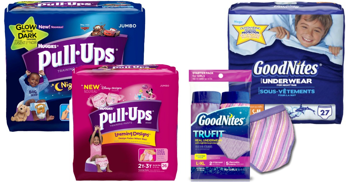 NEW $2/1 Pull-Ups and GoodNites Coupon = Nice Deals On Pull-Ups at