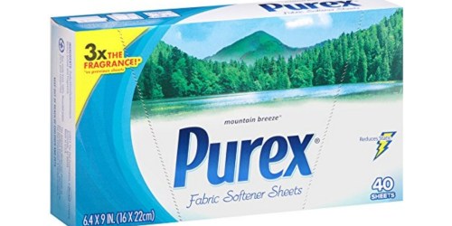 Amazon: Purex Mountain Breeze Dryer Sheets 40-Count Only $1.61 Shipped