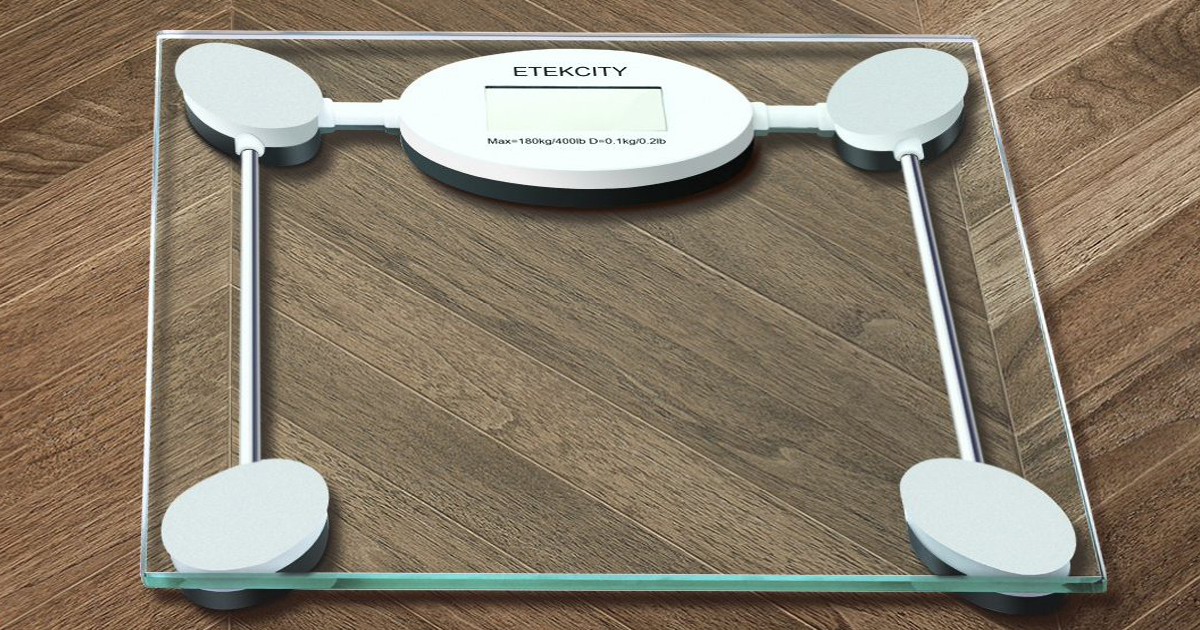 Amazon Etekcity Digital Bathroom Scale w/ Tempered Glass & LCD Display