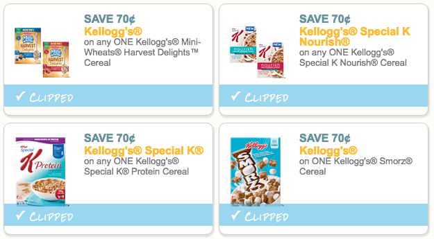 Kellogg's cereal coupons