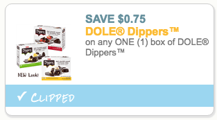 Dole Dippers Coupon