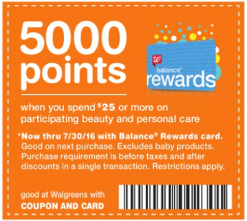 5000 Points Offer on $25+